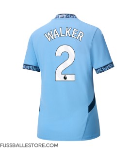 Günstige Manchester City Kyle Walker #2 Heimtrikot Damen 2024-25 Kurzarm